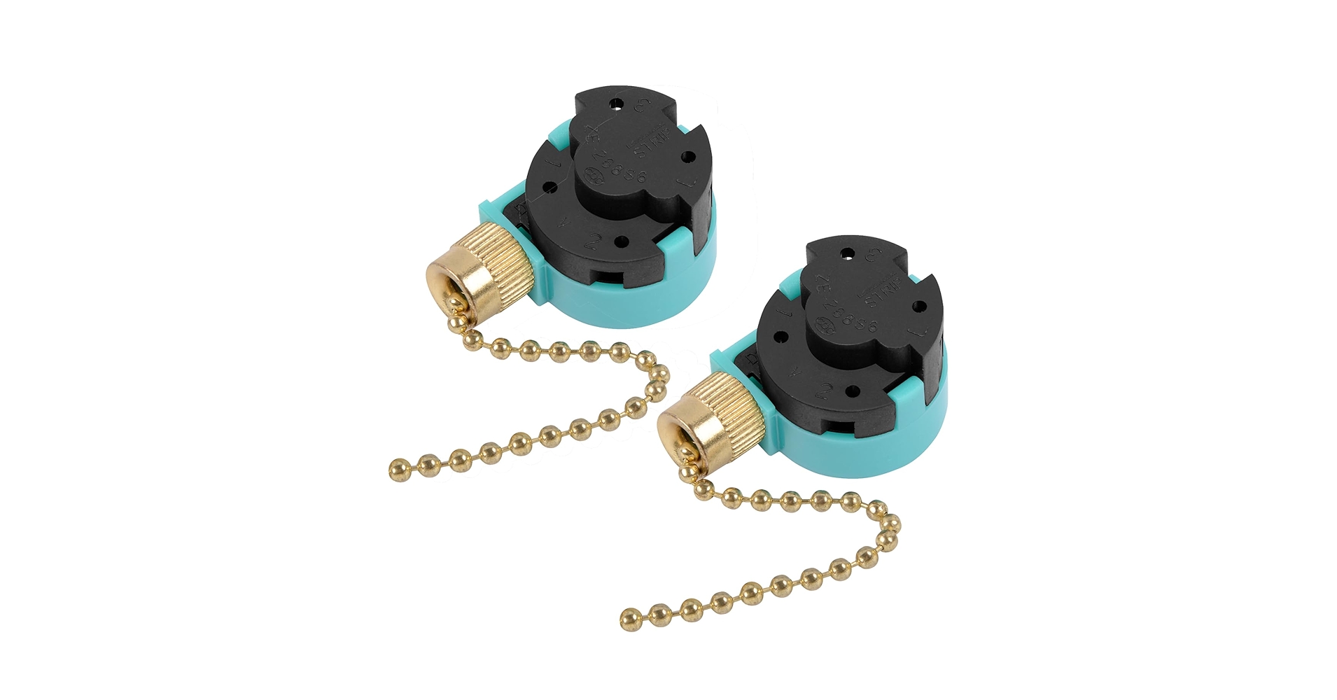 ZE-268S6 Ceiling Fan Switch, 3 Speed 4 Wire Pull Chain